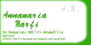 annamaria marfi business card